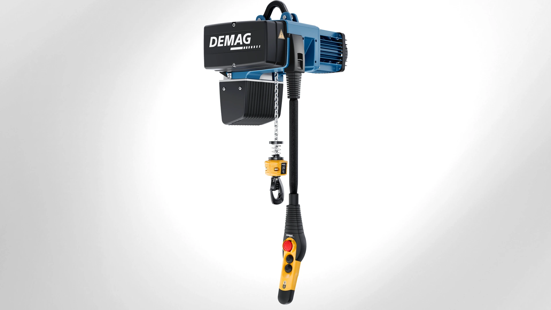 Manufacturer family reference: DEMAG DC-Com 2,200 lb Chain Hoist, 16 ft, 460 V