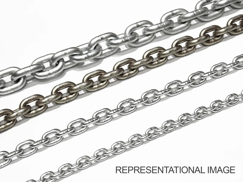 Manufacturer family reference: DEMAG DC10 Chain Set, 1/1 Reeving, 8 m