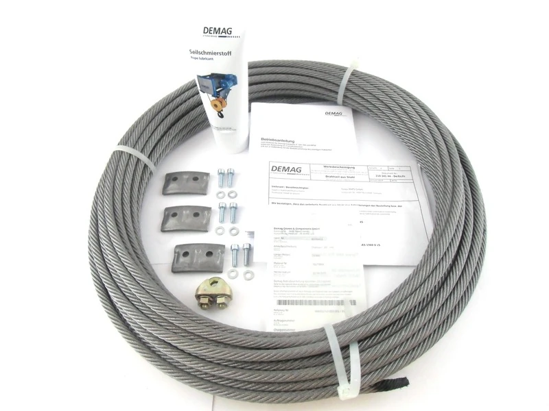DEMAG DMR10 Wire Rope Set, 13 mm, H20, 4/1